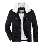 Winter Corduroy Cotton Coat Men - Image 3