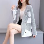 Mink Fur Women's Coat Wear Loose All-matching Thick Knit Cardigan - Image 4