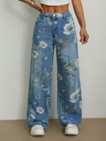 Street Trend Loose Straight Leg Wide Leg Pants - Image 2