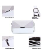Contrast Color Small Square Box Fashion Shoulder Bag - Image 8
