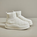 Fleece-lined High-top Snow Boots Female Student Ins Tide Korean Warm Casual Cotton-padded Shoes - Image 5