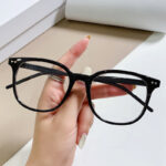 New Trendy Beige Nail Glasses Frame For Women - Image 5