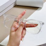 New Trendy Beige Nail Glasses Frame For Women - Image 2