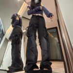 Spring And Autumn American Retro XINGX Jeans Women's Multi-pocket - Image 4