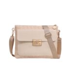 Straw Shoulder Bag Solid Color Crossbody - Image 4