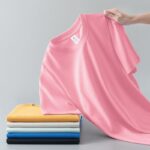 Summer Solid Color Coat Round Neck Bottoming Shirt Half-sleeve Pure Cotton T-shirt Men And Women Short Sleeve - Image 7