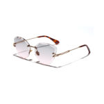 Cat Eye Retro Sunglasses Women Diamond Cut Glasses - Image 2